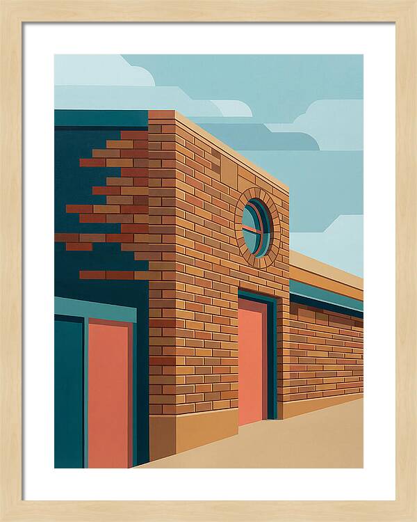 Brick Building With Circular Window