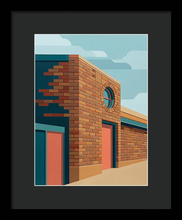 Brick Building With Circular Window