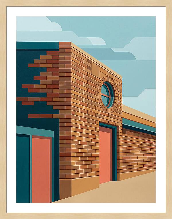 Brick Building With Circular Window
