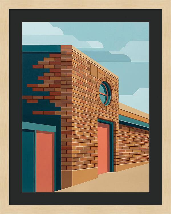 Brick Building With Circular Window
