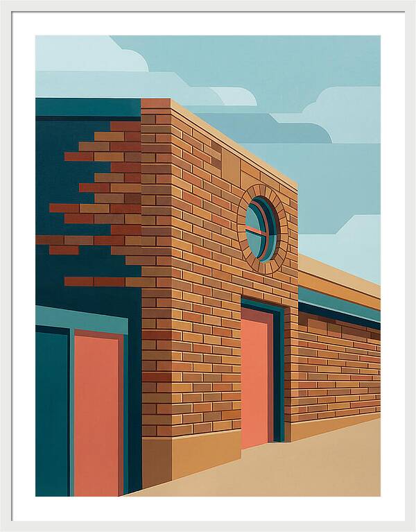 Brick Building With Circular Window