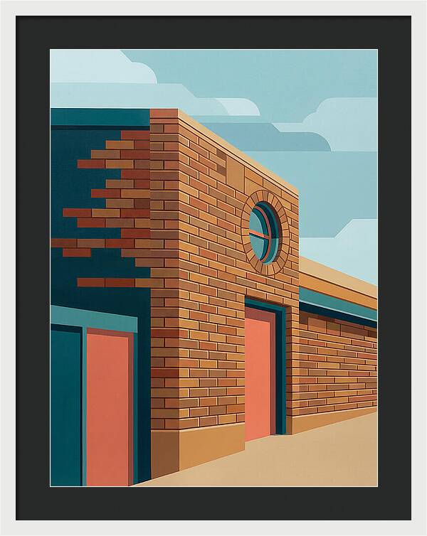 Brick Building With Circular Window