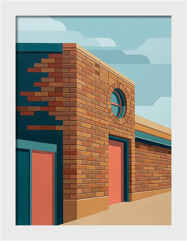 Brick Building With Circular Window
