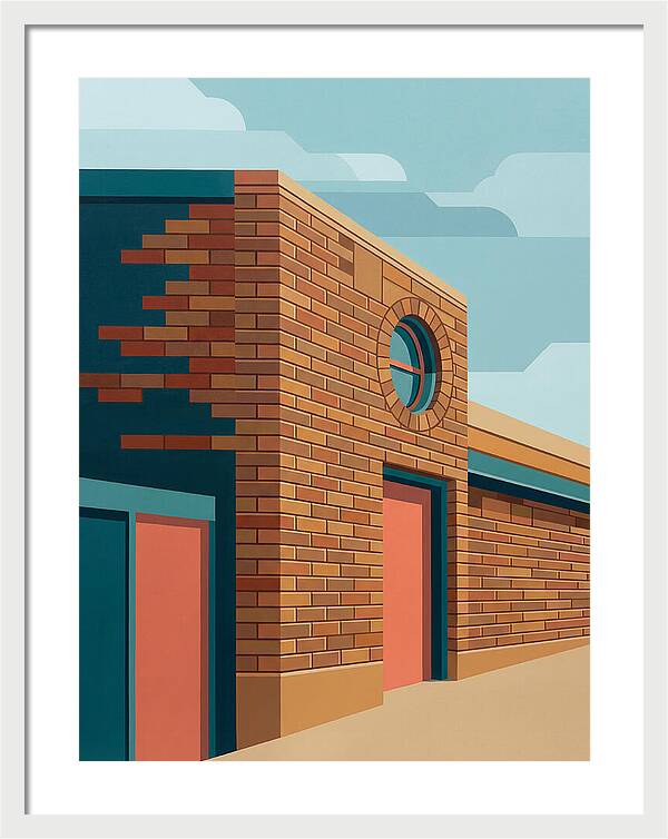 Brick Building With Circular Window