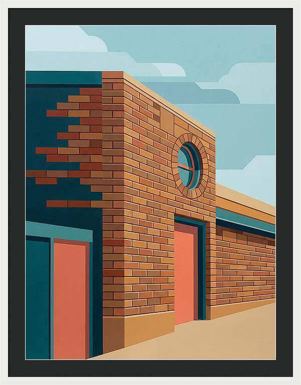 Brick Building With Circular Window