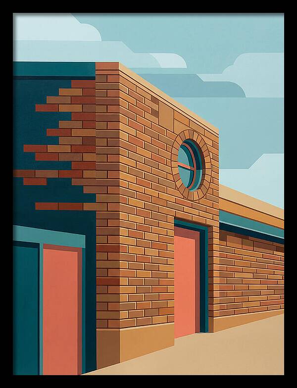 Brick Building With Circular Window