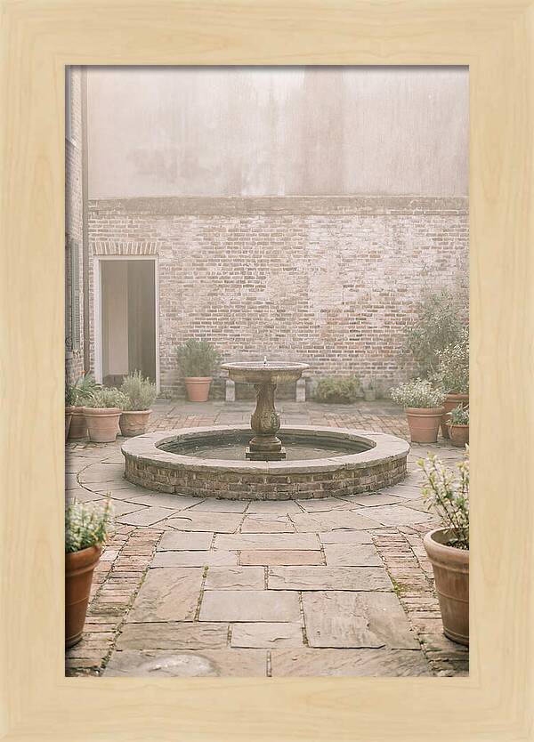 Brick Courtyard Serenity