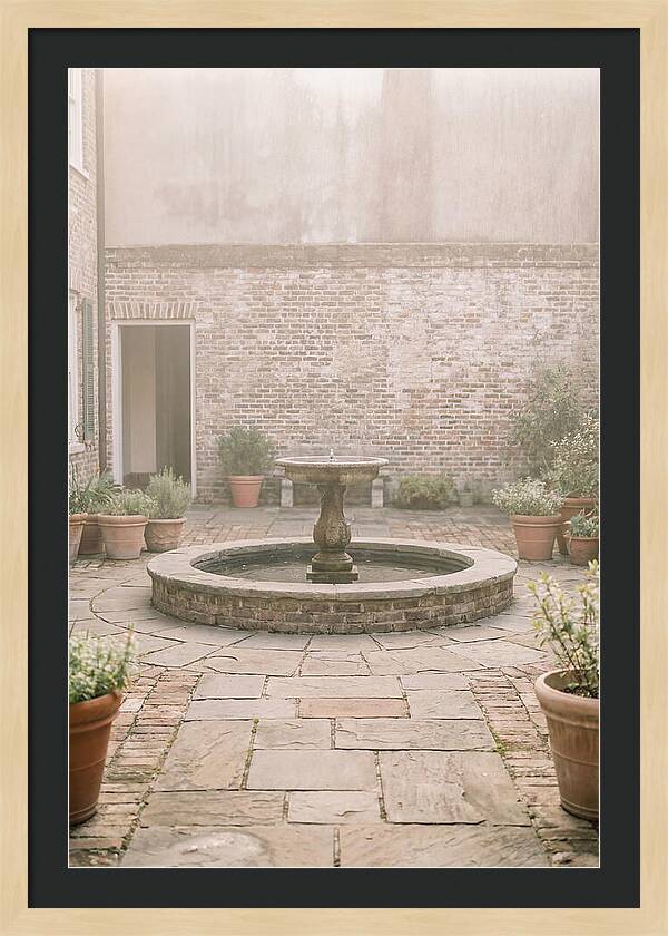 Brick Courtyard Serenity