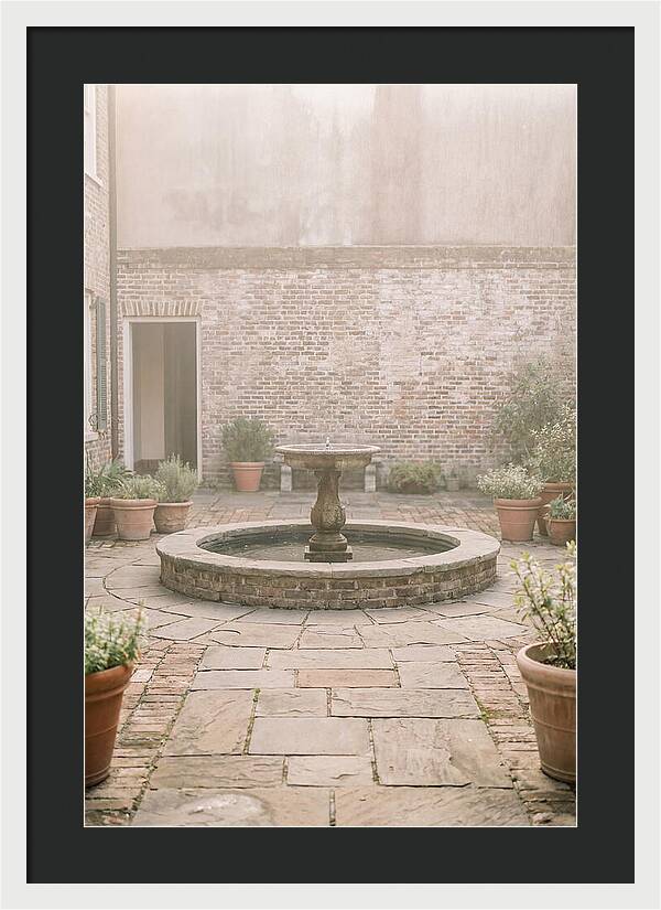 Brick Courtyard Serenity