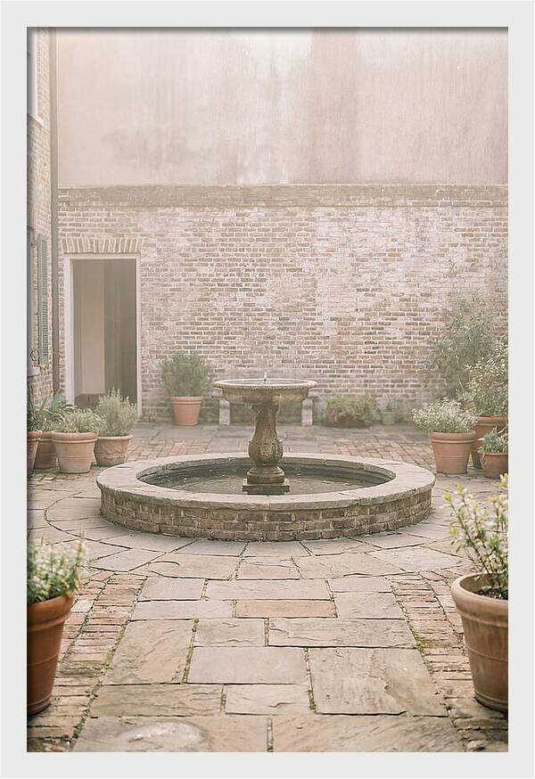 Brick Courtyard Serenity