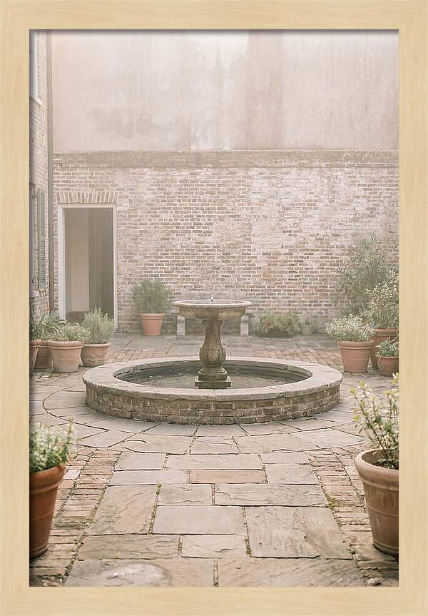 Brick Courtyard Serenity