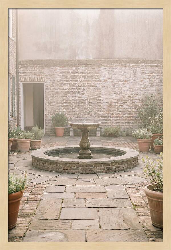 Brick Courtyard Serenity