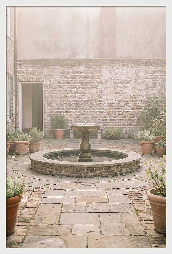 Brick Courtyard Serenity