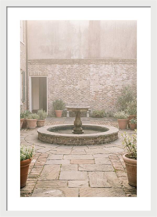 Brick Courtyard Serenity