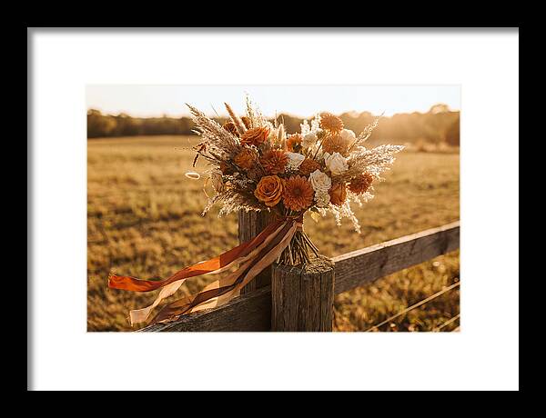 Brides Bouquet With Trailing Ribbons