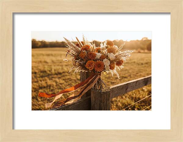Brides Bouquet With Trailing Ribbons