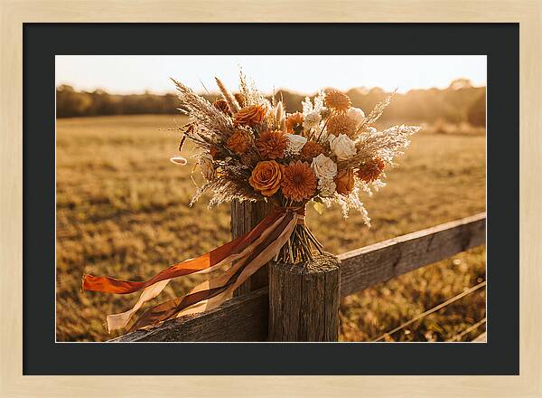 Brides Bouquet With Trailing Ribbons