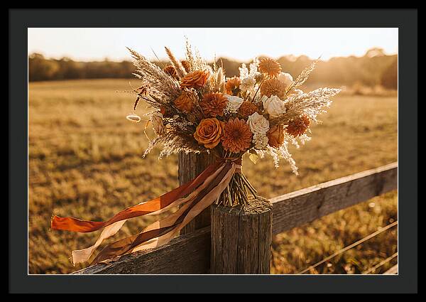 Brides Bouquet With Trailing Ribbons