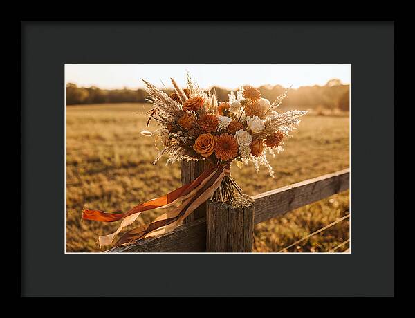 Brides Bouquet With Trailing Ribbons