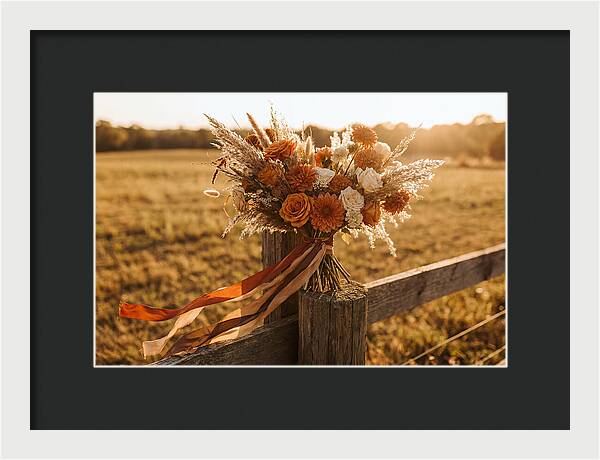 Brides Bouquet With Trailing Ribbons