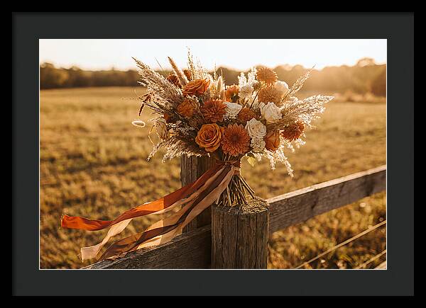 Brides Bouquet With Trailing Ribbons