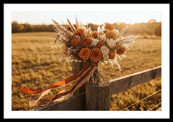 Brides Bouquet With Trailing Ribbons