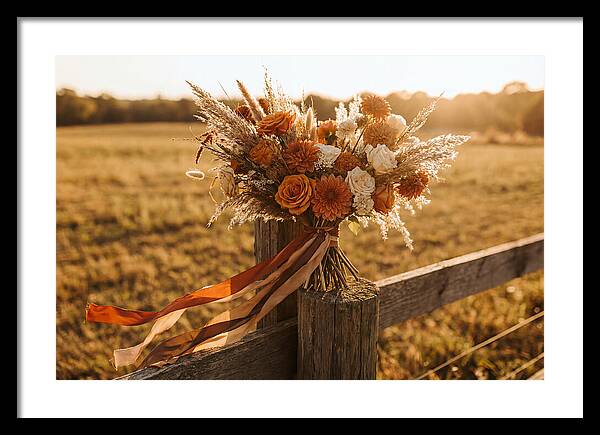 Brides Bouquet With Trailing Ribbons