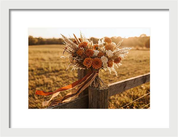 Brides Bouquet With Trailing Ribbons