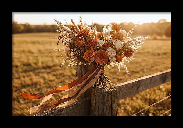 Brides Bouquet With Trailing Ribbons