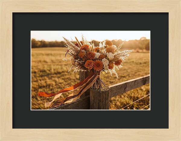 Brides Bouquet With Trailing Ribbons