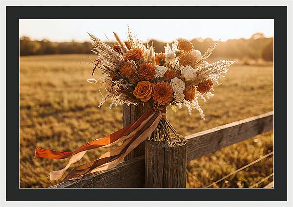 Brides Bouquet With Trailing Ribbons
