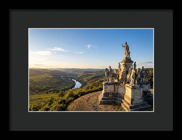 Brigham Young Monument At Sunset