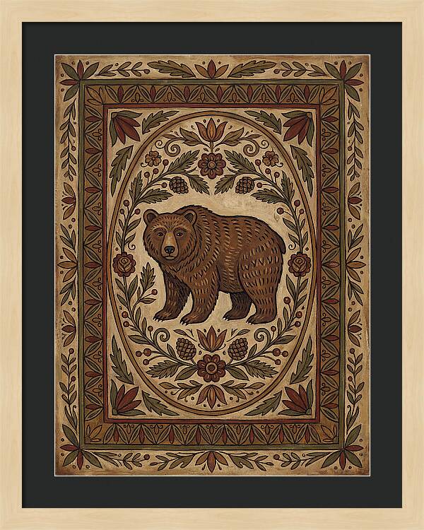 Brown Bear Folk Art