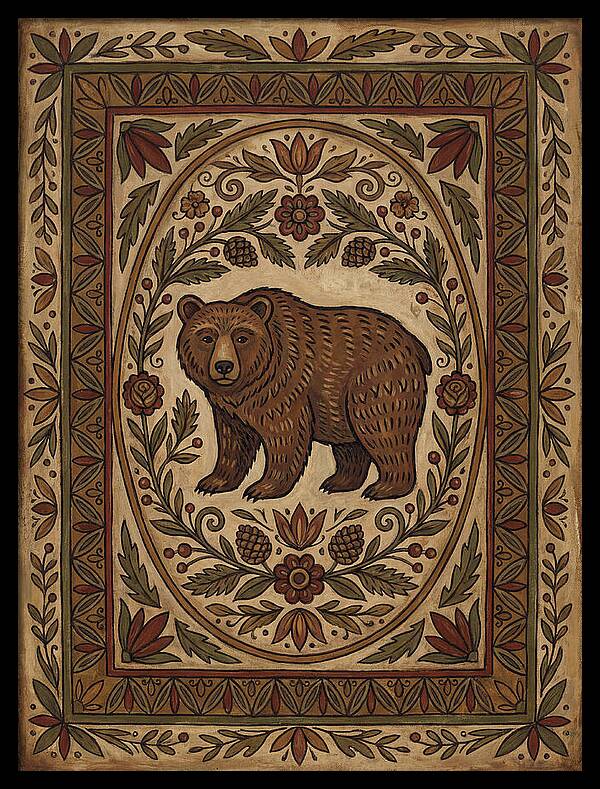 Brown Bear Folk Art