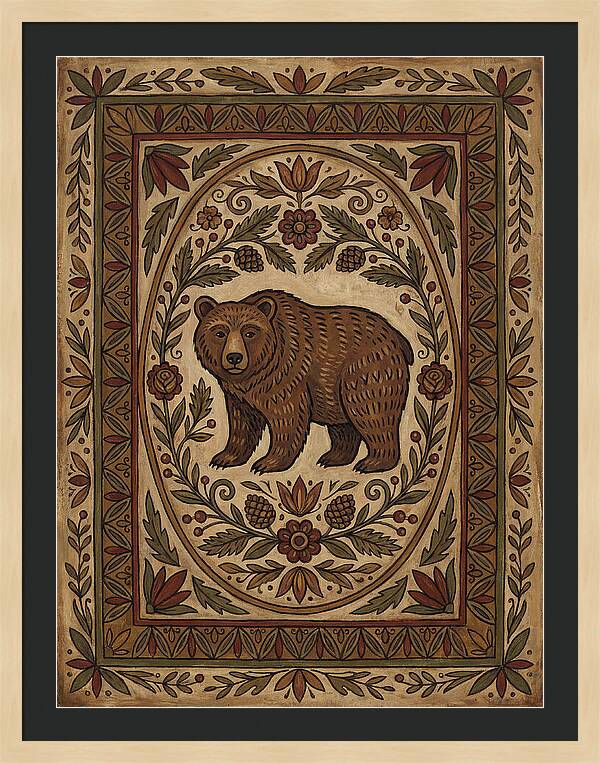 Brown Bear Folk Art
