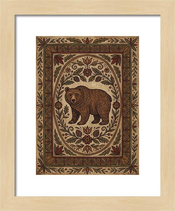 Brown Bear Folk Art