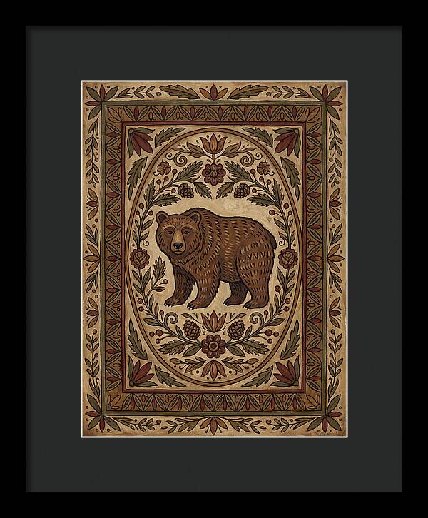 Brown Bear Folk Art