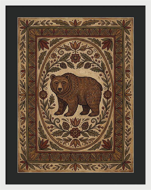 Brown Bear Folk Art