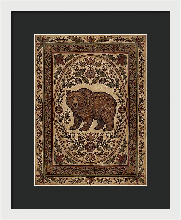 Brown Bear Folk Art