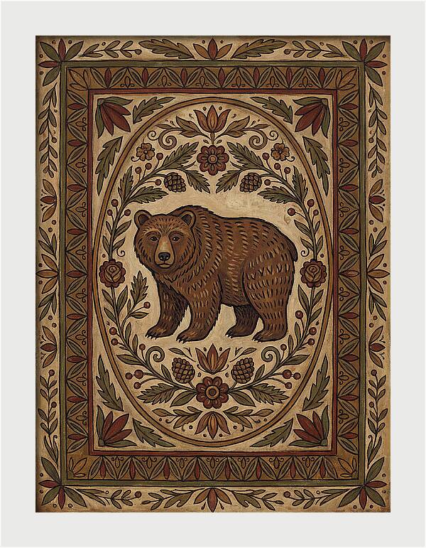 Brown Bear Folk Art