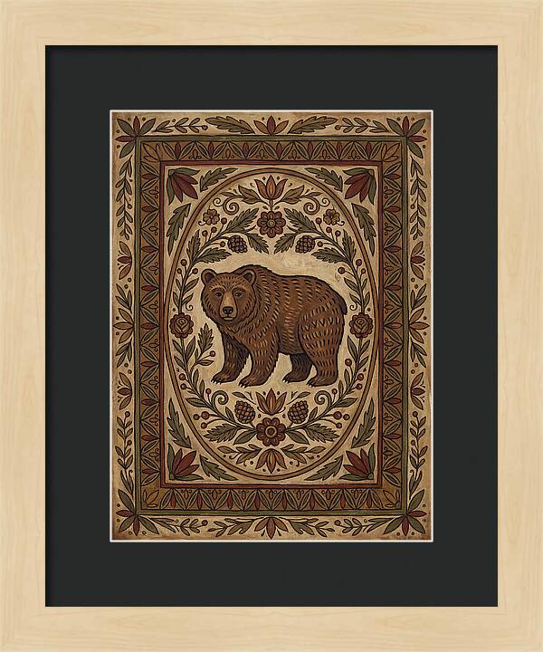 Brown Bear Folk Art