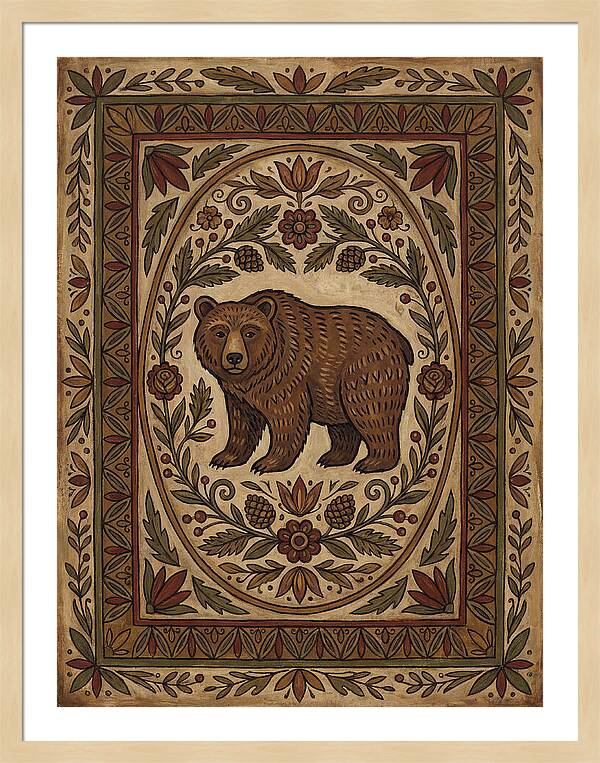 Brown Bear Folk Art