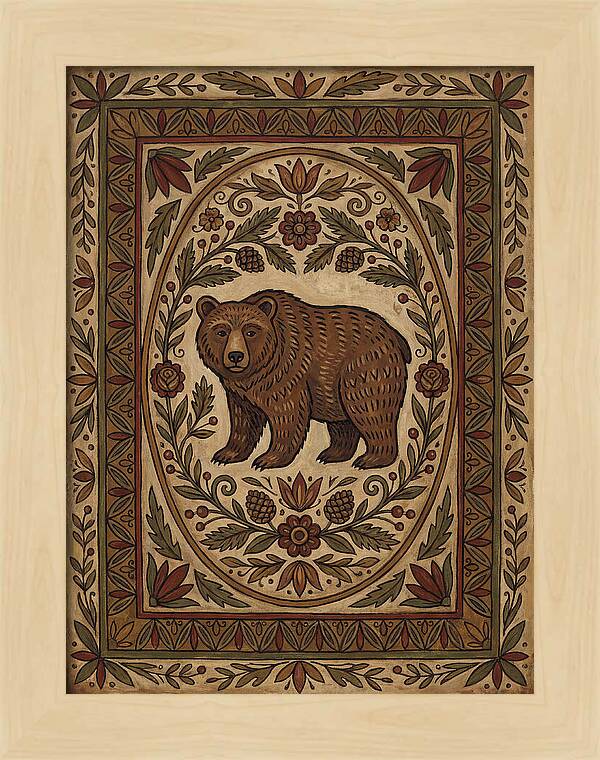 Brown Bear Folk Art