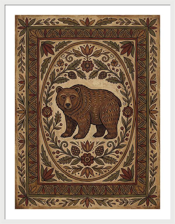 Brown Bear Folk Art