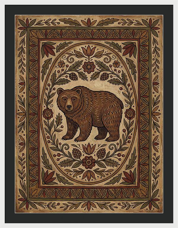 Brown Bear Folk Art