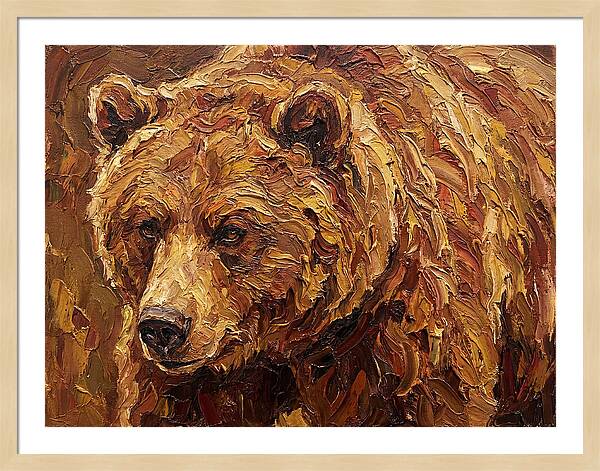 Brown Bear In Earthy Tones