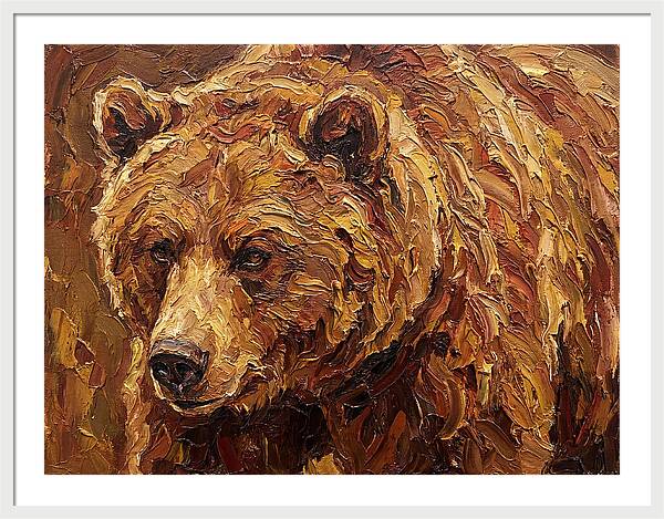 Brown Bear In Earthy Tones