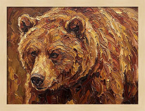 Brown Bear In Earthy Tones