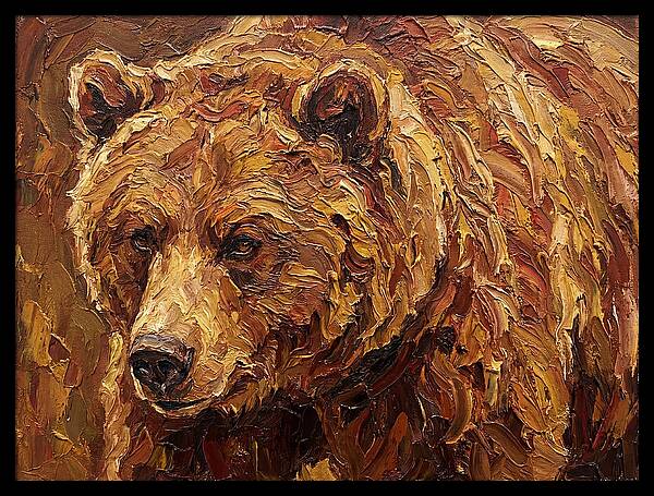Brown Bear In Earthy Tones