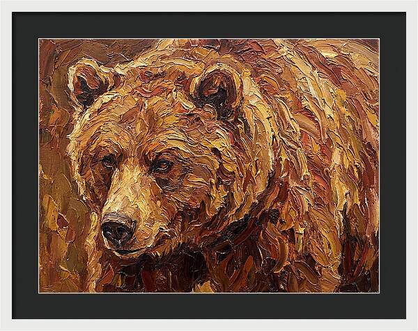 Brown Bear In Earthy Tones